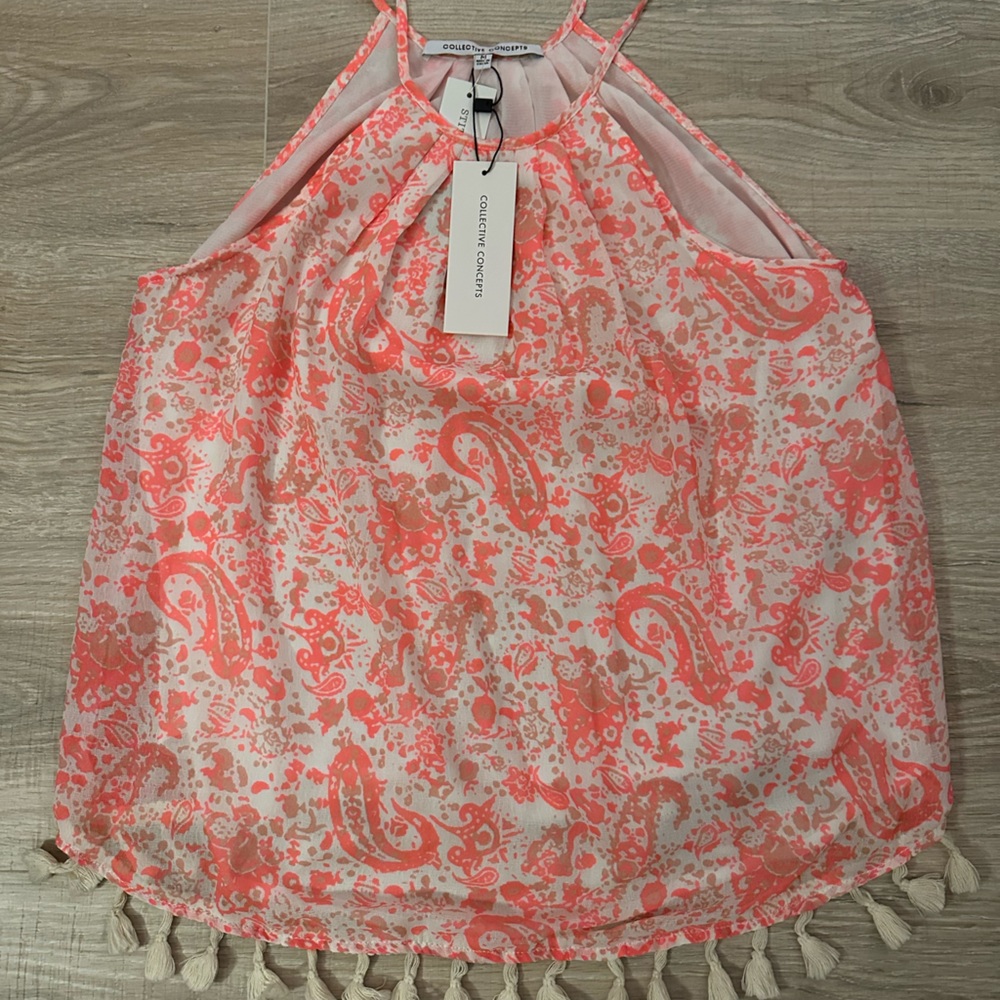 Collective concepts Maycon halter top. Pink. Size